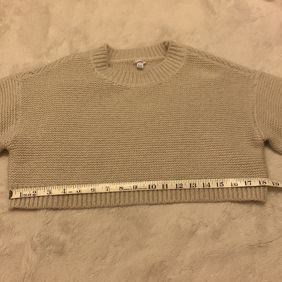 Garage Cream Cropped Sweater Size XS - Picture 4 of 4